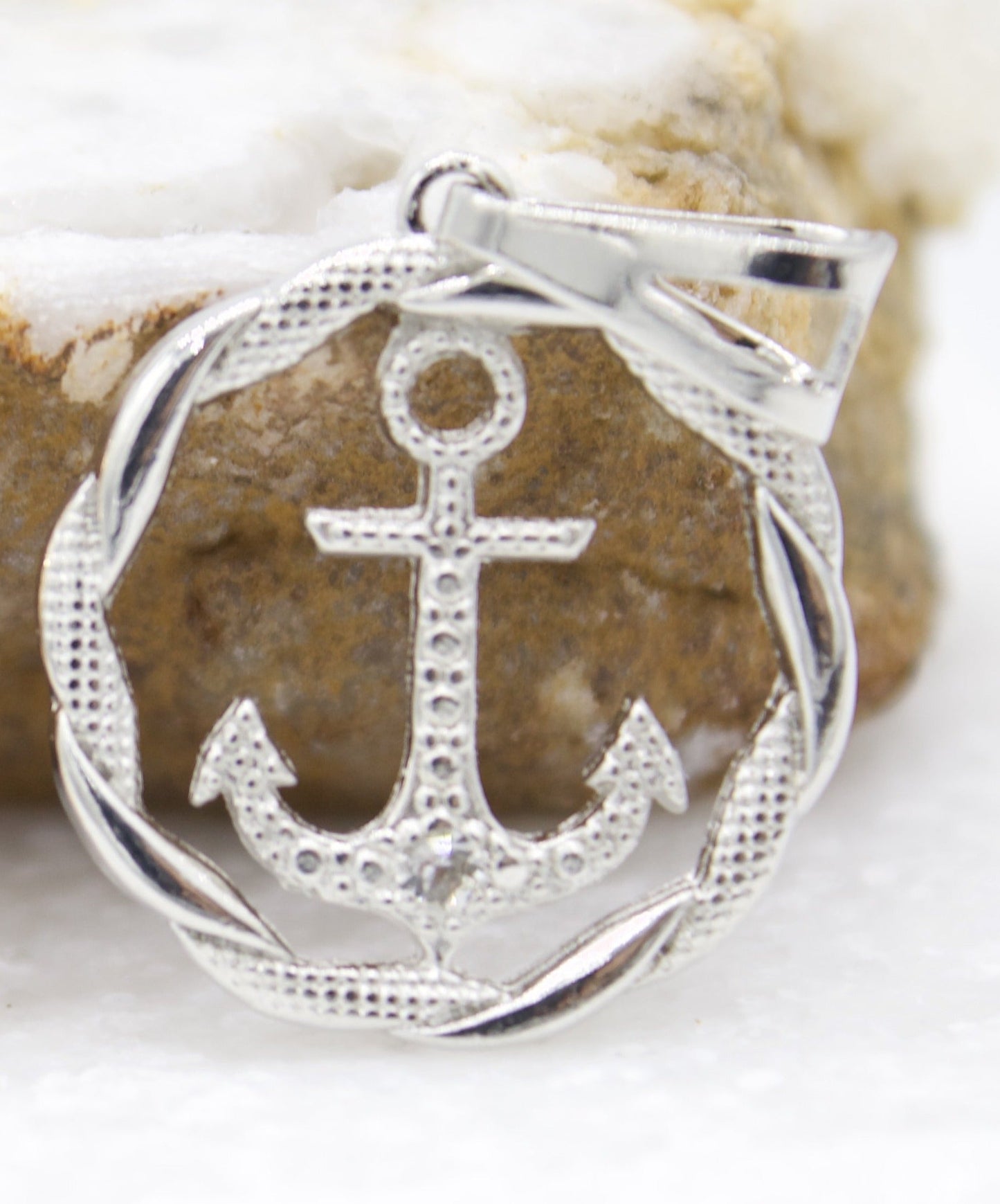 Dainty 18k Gold Filled Anchor Charm Tiny Delicate Pendant