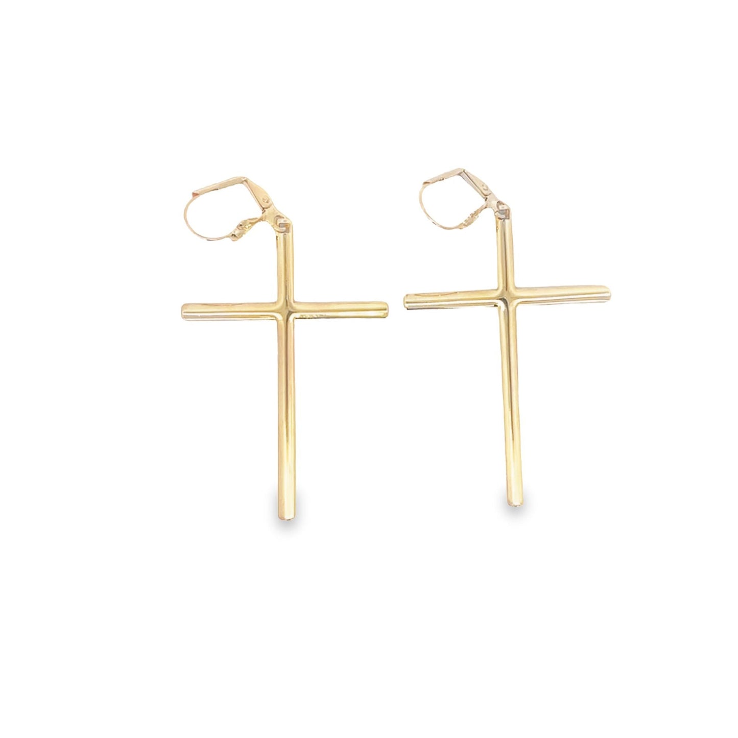 Large Cross Dangle Earrings